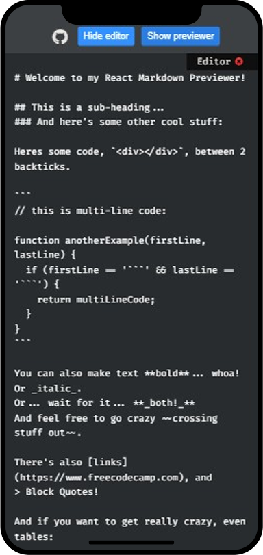 markdown previewer