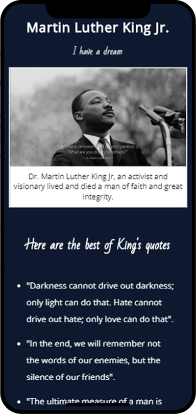 Tribute page